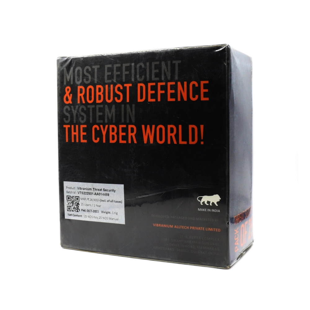 Vibranium Threat Security Antivirus 1 User 1 Year (Pack Of 25) view 2